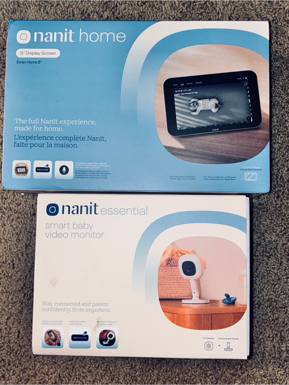 Nanit Essential Baby Bundle- Blue/White Packaging